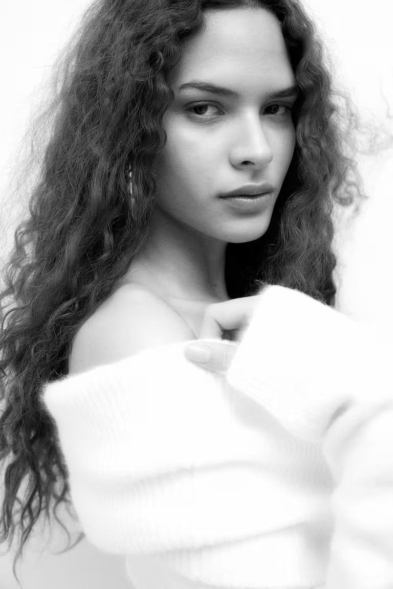 Off-the-Shoulder Knitted Dress